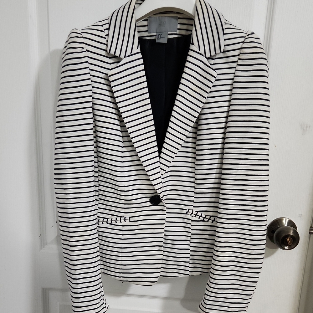 H&M Stripe Blazer